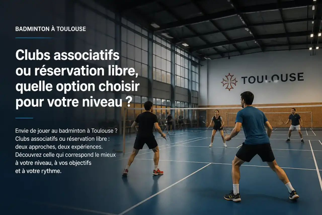 Badminton à Toulouse : clubs associatifs ou réservation libre, quelle option choisir pour votre niveau ?